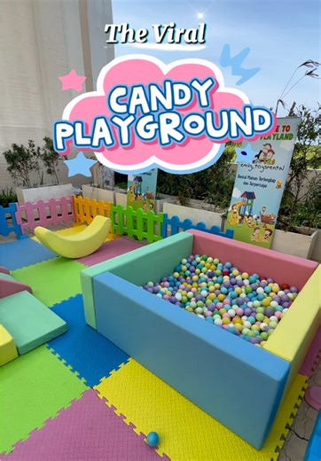PAKET CANDY PLAYGROUND 🍭 🍭🍭 Sudah termasuk: Playmat Pagar SPECIAL PRICE! Cek promonya yuk ke admin wa kami 👇👇👇 • For Party and Event Only! Untuk detail harga dan info lainnya mohon add wa admin kita 👇 • 📲Wa: 0822.9777.8181 (Pemesanan) . . #emilytoysrentalkidscorner #sewamainan #sewamainananak #sewamainanjakarta #sewamainananakjakarta