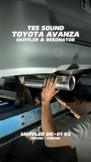 Sound test of several types of mufflers in Avanza!!