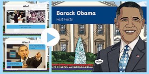 Barack Obama Fast Facts PowerPoint for 3rd-5th Grade