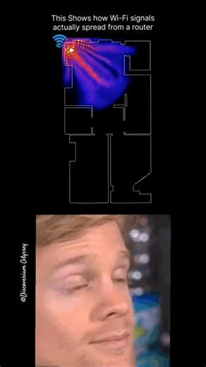 This is How Wi-fi signal flows from router #shortsfeed