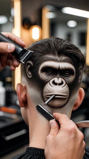 🔥 Watch until the end! Barber design on haircut – pure skill and creativity ✂️#haircut #hairtransformation #hairstyle #barber