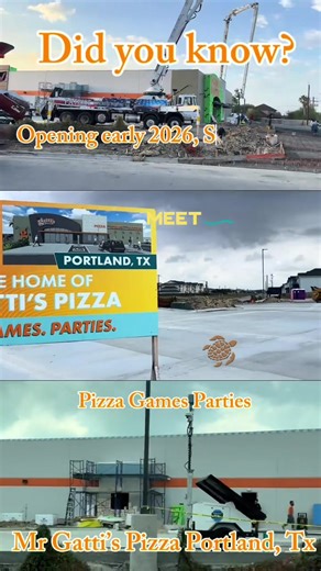 🍕🚧 Coastal Bend … it’s happening! 🚧🍕 Mr. Gatti’s Pizza is coming to Portland and we’re planning to open EARLY 2026! Fresh pizza 🍕 A brand-new arcade 🎮 Family fun for all ages 🎉 Follow along as we build it out — the fun is just getting started! #MrGattis #PortlandTX #ComingSoon #FamilyFun #Early2026