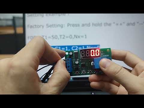 set the parameters of KC23C01 Multifunction Pulse Counter Delay Time Relay Simple PLC Module