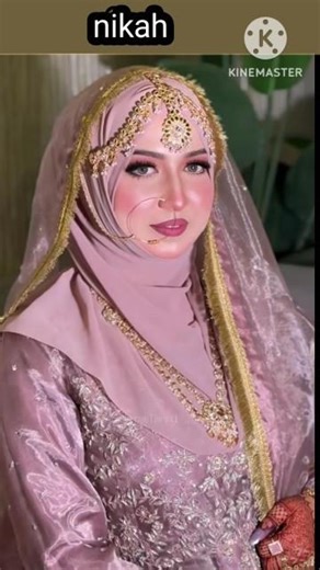 most beautiful hijab bridal makeup looks with jewellery and dupatta settings #shorts #bridallook
