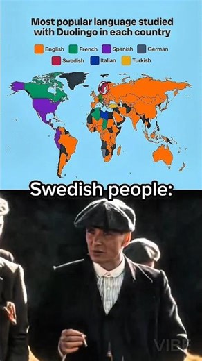 Most popular language studied....