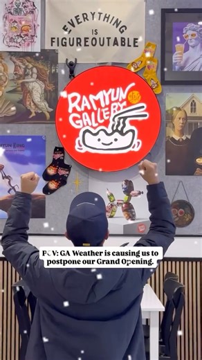 Ramyun Gallery | Suwanee on Instagram: "Our grand opening has been moved to next Saturday February, 7 due to the weather. Please stay safe everyone! ❄️ @ramyun.gallery.suwanee @luckyclaw.atl"