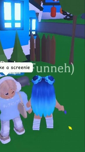 Pretending to Be ITSFUNNEH in Adopt Me! 😂😱 #roblox #shorts