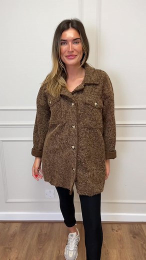 🖤 BLACK FRIDAY FAVOURITE – 30% OFF for 24 HOURS! 🖤 Stay cosy and chic this season with our Abby Teddy Shacket, now with 30% OFF for the next 24 hours only! 😍 This soft, textured teddy-style shacket is the perfect blend of comfort and style — featuring gold button detailing, oversized pockets, and a relaxed fit that layers beautifully over your favourite knits or tees. Effortless, warm, and so stylish! 🤎 ✨ No code required – simply add to your basket and the discount will apply automatically.