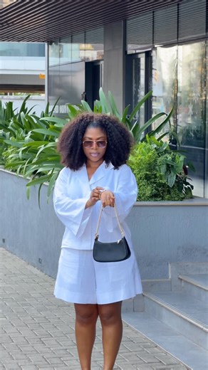 PUBLIC ELEGANCE on Instagram: "A relaxed two-piece set designed for effortless style with a clean, modern finish. The set features a relaxed long-sleeve shirt paired with easy-fit shorts, offering comfort while maintaining a polished look. Finished with an embroidered Adinkra symbol detail on the pocket, adding a subtle cultural accent. If you prefer variations in length or fit, please specify at the time of ordering. Otherwise, standard measurements and design details will apply. Price: GHS 950