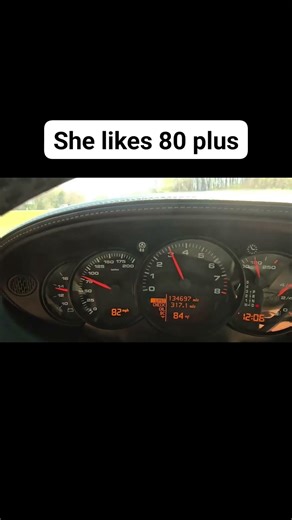 She likes 80+ | Porsche Carrera 4S on the open road | That Porsche Woman
