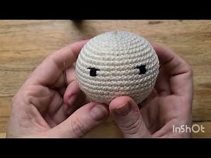 How to Embroider Simple Eyes for Amigurumi Dolls | Easy Step-by-Step Tutorial