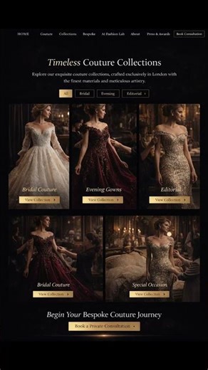 🔥 Luxury Fashion Website Design 🔥 | Modern UI for Fashion Brands