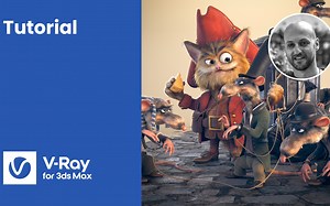 V-Ray for 3ds Max - 如何使用 Ornatrix 与 V-Ray 创建并渲染角色