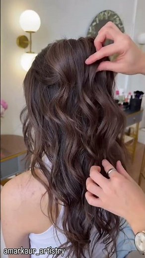 Effortless Soft Waves Hairstyle Tutorial 💁‍♀️ Voluminous Hair Look Easy Soft Glam Waves Hairstyle