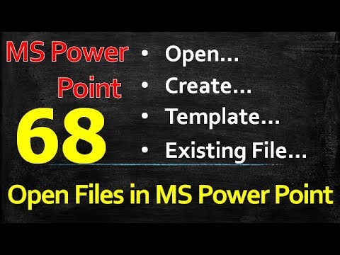 #P68 - COPA : Open Files in MS Power Point - MS PowerPoint