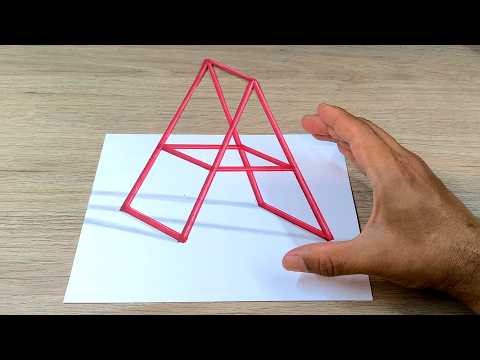 Este TRUCO de DIBUJO lo CAMBIARA Todo 🔥 Como DIBUJAR la letra A en 3D