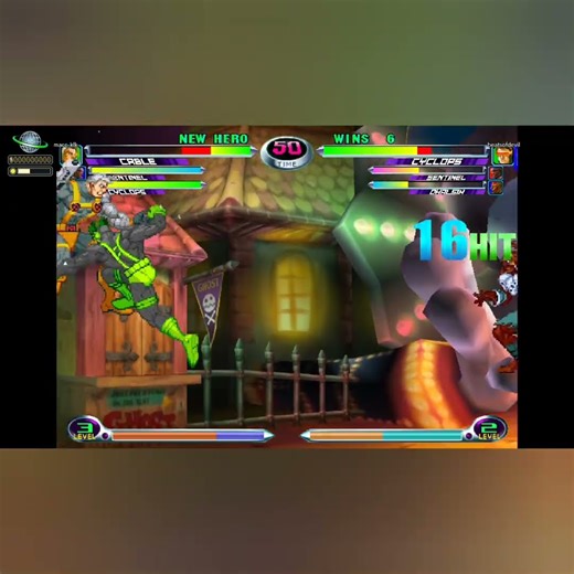 MvC2 Cyclops 55%+ Infinite + Dhalsim assist Super Yoga Optic Blast xx Hyper Sentinel Force KO 091625