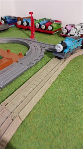 a normal day on Thomas 's branchline. #ttte#funny#trackmasters#fyp#tramway