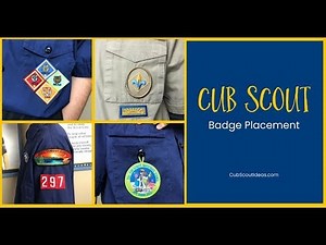 Cub Scout Patch Placement - Old Version
