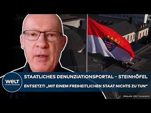 HESSEN GEGEN HETZE: "Unangenehmes Gefühl!" Staatliches Denunziationsportal! Steinhöfel entsetzt!