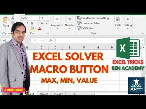Automate Excel Solver with VBA | Minimization, Maximization, Target Value & Constraints