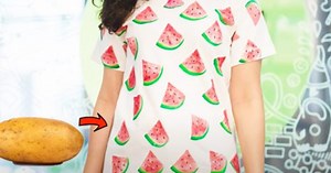 Paint A Watermelon Print From Potato Using This Cool Method!