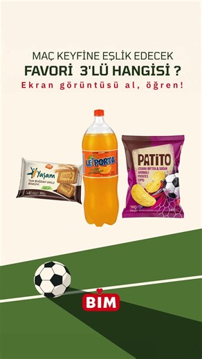 Ekran görüntüsü al, maç eşlikçilerini öğren! 🤩 | BİM