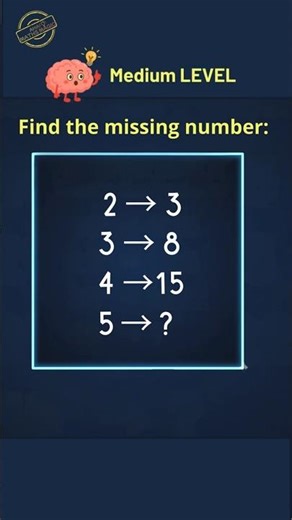 Can you find the missing number ? 🔢 Easy Math - Number pattern Puzzle #15