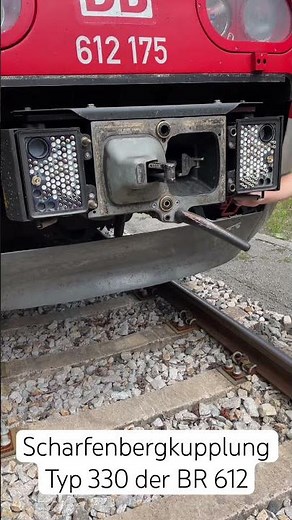 Beispielauslösung der Scharfenbergkupplung vom Typ 330 an einem Neigetechniktriebzug der BR 612