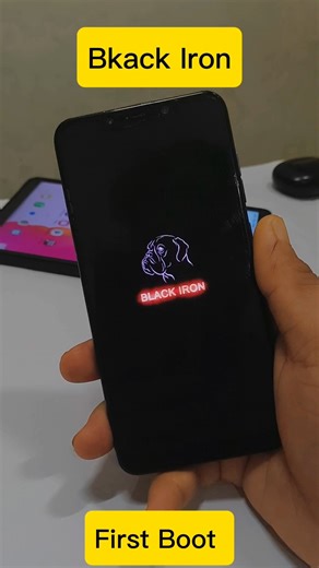 POCO F1 Black Iron Android 16 (Unofficial) | First Boot Test ⚡ #POCOF1 #Android16 #CustomROM