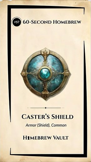 Casters Shield | 5e DND Shield for Spellcasters