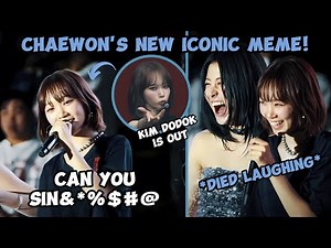 Chaewon creates a new MEME after her iconic 'DODODOK' mistake! 🐯💥😂