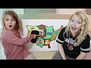 Throwing a Dart at a Map and DOING Whatever it Lands On! KIDS ONLY