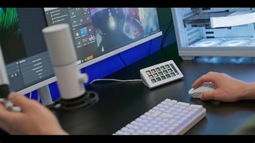 Mars Gaming MSD-ONE, Kontroll-Deck Slim, 15 Anpassbare LCD-Tasten, Vergrößerte LCD Anzeige, Steuerungssoftware und Plug-ins, Kompaktes Kontroll-Deck mit Ergonomischem Design, Windows, MacOS, Schwarz