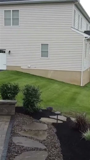 Drone Footage of Paver Patio Built by Meanix #hardscaper #patiodesign #drone Celeb20 Years This Year