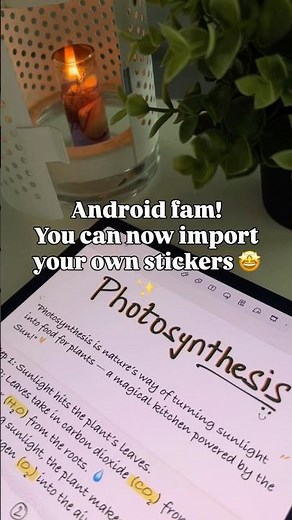 The sticker update is live now🤩 Android users can add their own stickers to Noteshelf! #noteshelf