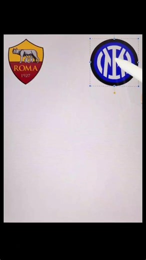 What If Inter Milan vs AS Roma Had One Logo? #footballshorts #intermilan #football
