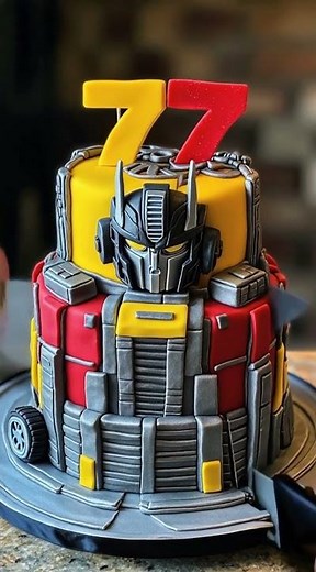 Transformers Cake?! 🤖⚙️ Would YOU Eat the Robot or the Car First?