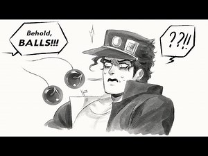Jotaro Meets Joseph's Balls of Steel - (JJBA Comic Dub)