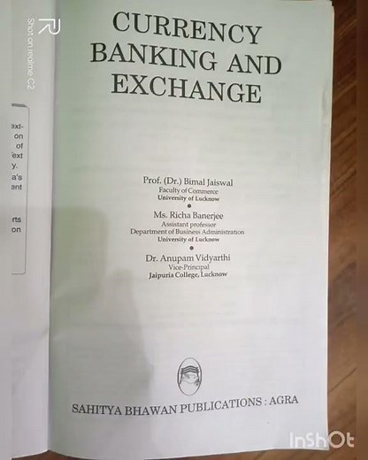 Introductory video of currency, banking and exchange of b.com 1st semester of lucknow university