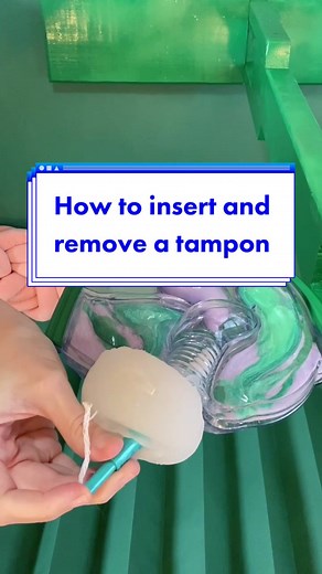 A “real” demo to show how to use tampons. I could have used this as a teen! #periods #periodtiktok #periodeducation #firstperiod #tampons #periodpride