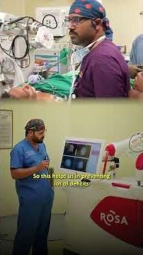 How ROSA Robot Accesses Deep Brain Areas Safely #brainsurgery #robotic #medical