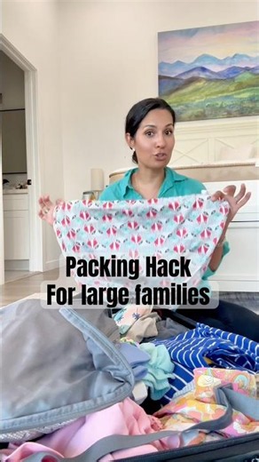 How I Travel With a Family of 6 Using Minimal Suitcases 🧺 Family Travel Hack