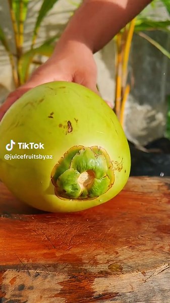 Mastering Fruit Cutting Skills: Coconut & Chaina Fruit