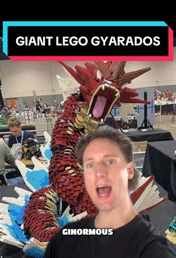 Someone built a GIANT Lego Gyarados! #legotiktok #pokemon #gyarados #popculture #comiccon