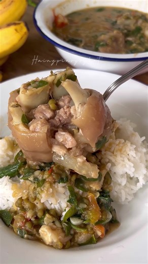 Delicious Ginisang Monggo with Pork Pata Recipe