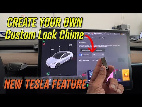 Create Custom Lock Chime for Tesla Model Y & 3 New Holiday Update 2023