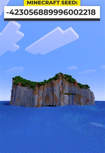 This Minecraft cliff island seed is awesome | Epic survival & build spot