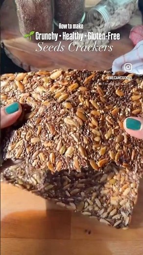 Seed Crackers | snacks | | crackers| Crispy, crunchy, and packed with wholesome goodness! #recipe