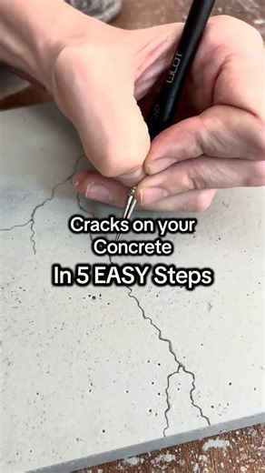 Paint Realistic CRACKS in 5 Easy Steps! 🖼️ #acrylicpainting #arttutorial #paintingtutorial